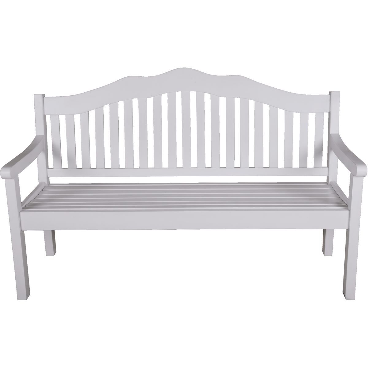 3-Sitzer-Bank AUSTIN - white washed - Eukalyptus massiv