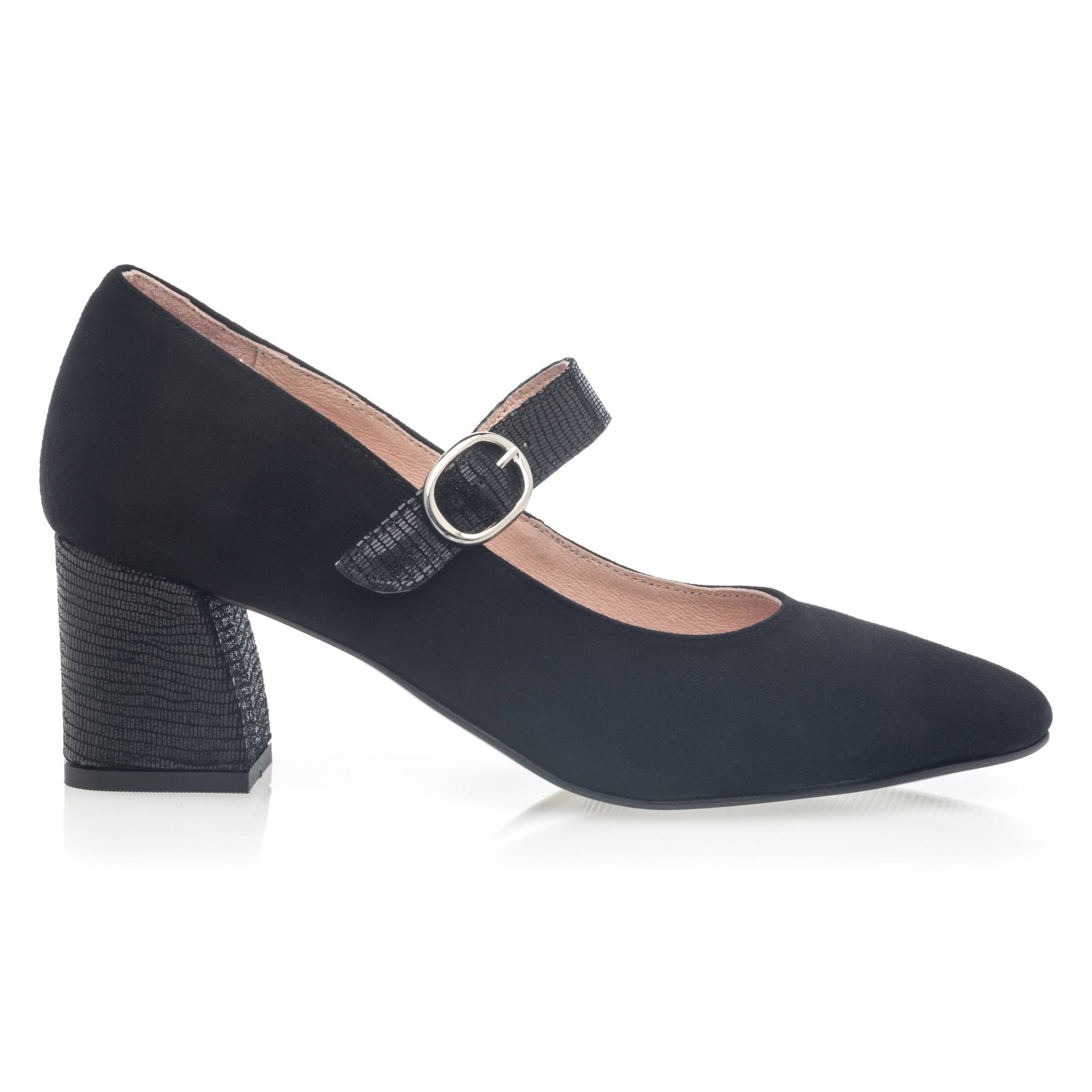 Escarpins à talon Femme en cuir noir