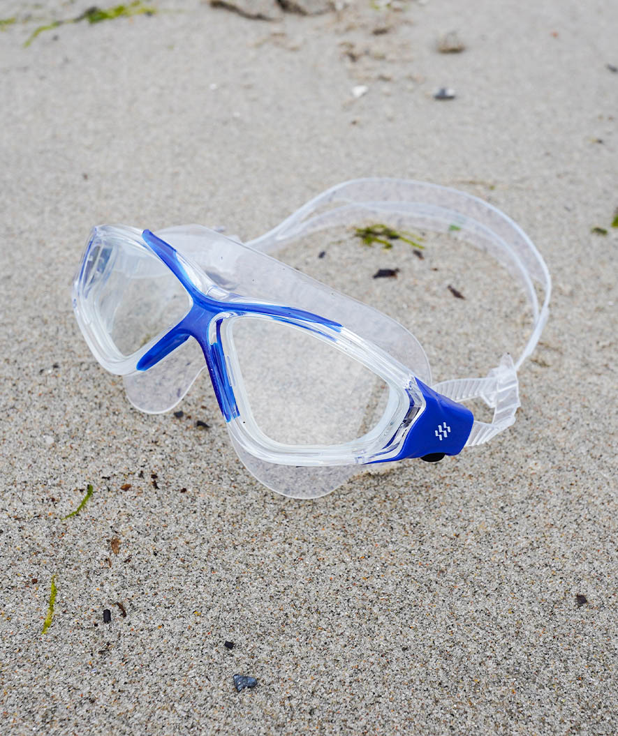 Watery svømmemaske til voksne - Mantis - Blå/klar
