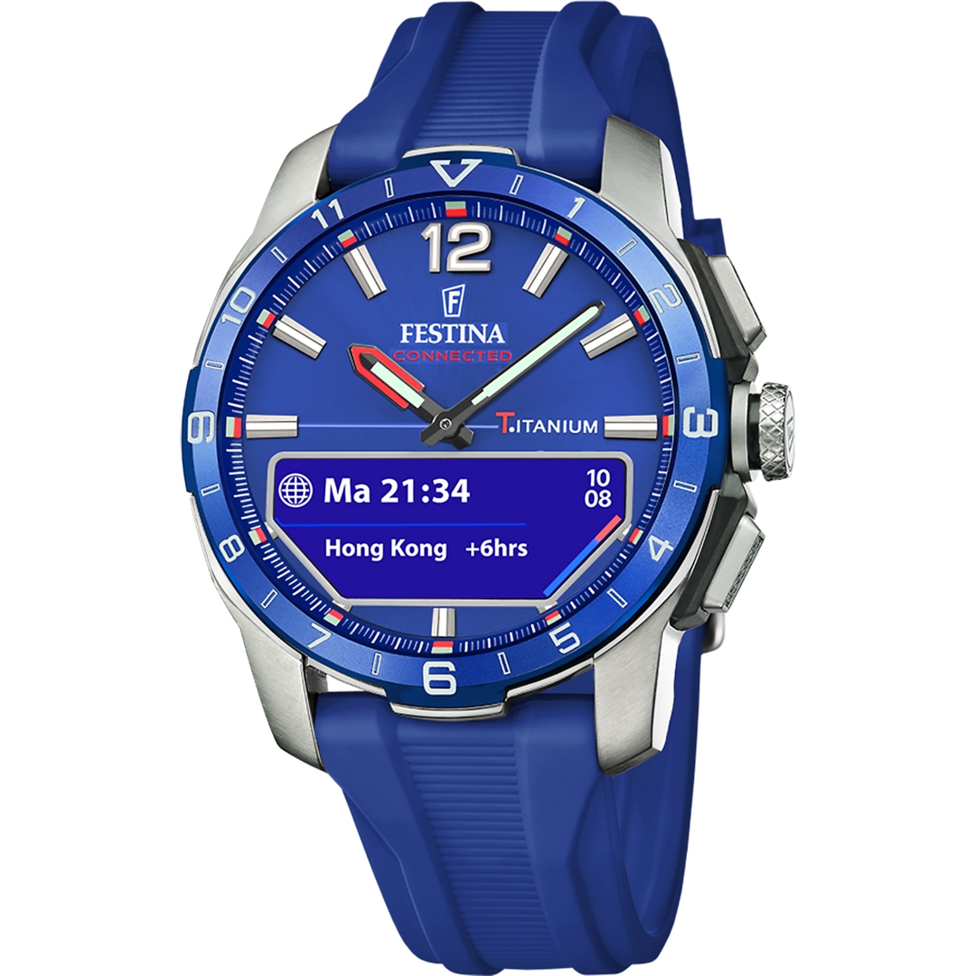 Festina Connected D Titan Blau Ø 44 mm
