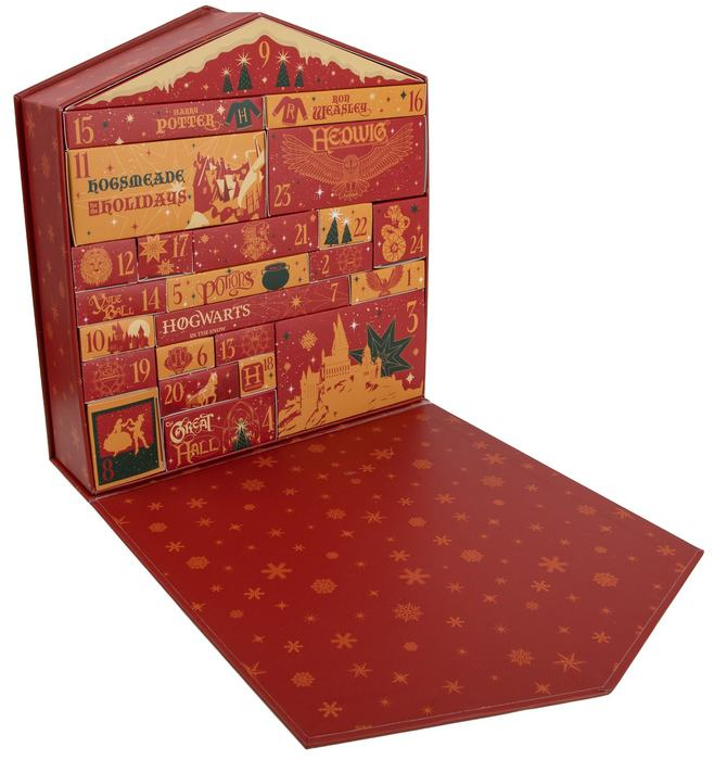 (26x28cm) Deluxe Adventskalender Geschenk Weihnachts Kalender Lizenziert (CR2106) - Harry Potter Hogwarts