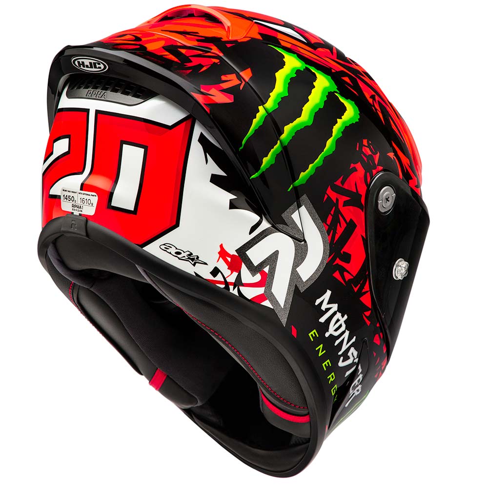 HJC - Casque RPHA 1 Quartararo Replica II MC1 / Rouge / Noir / Vert fluo / Blanc