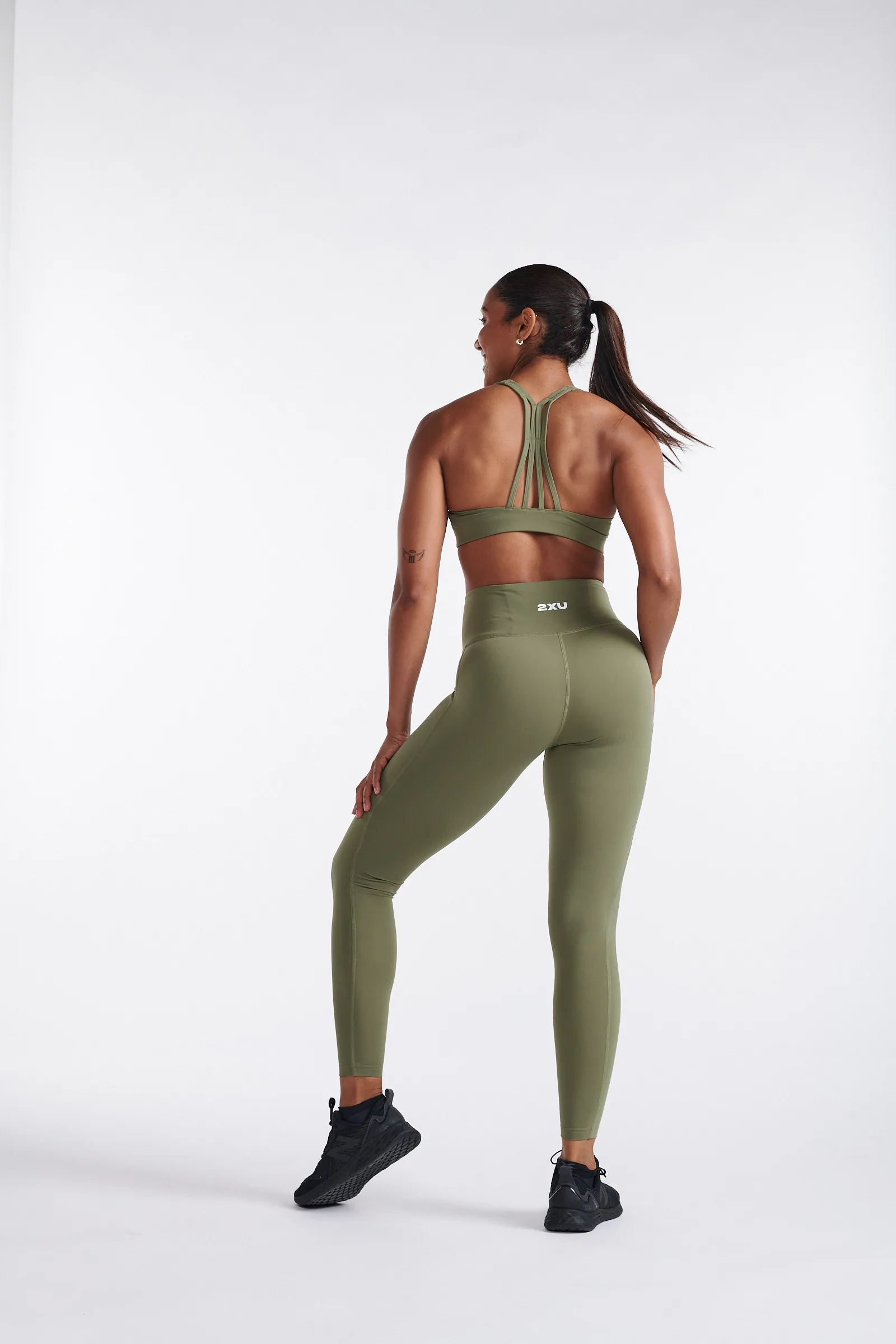 2XU Women's Form Hi-Rise Comp Tights Hunter Green/Hunter Green