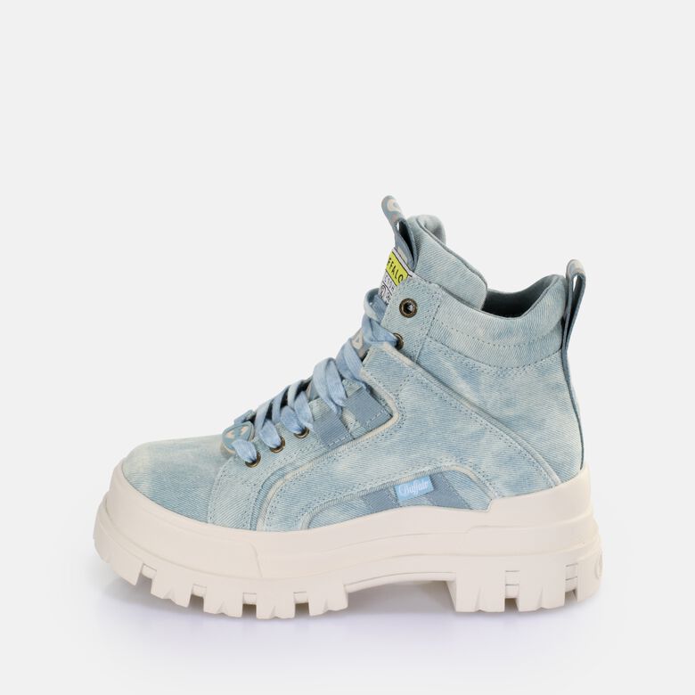 Aspha NC Mid Bottines véganes, bleu clair jean