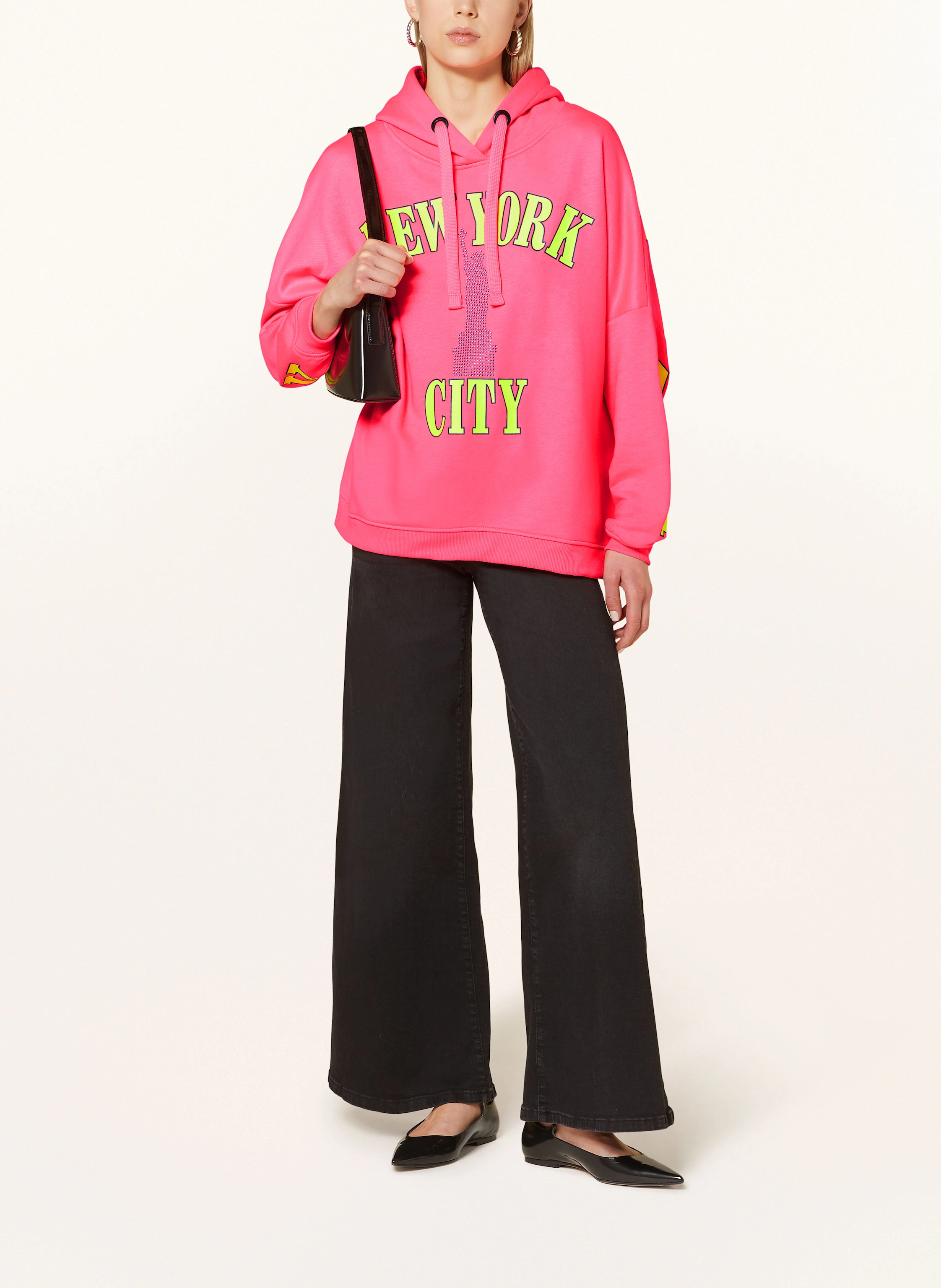 miss goodlife Hoodie mit Schmucksteinen