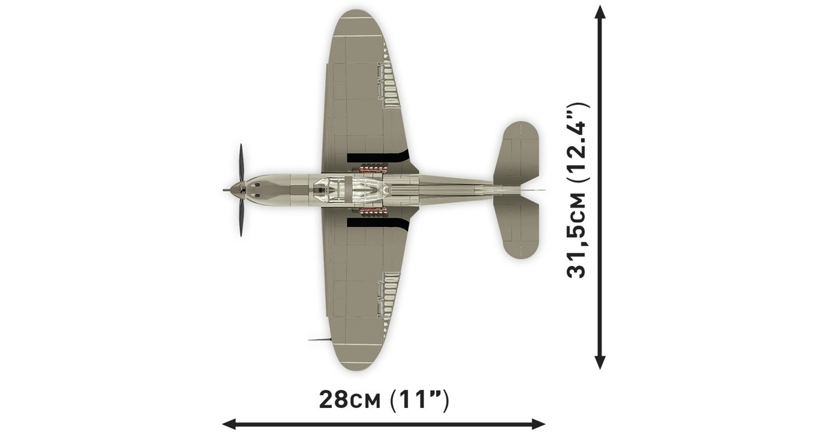 COBIHistorical Collection - Bell P-39D Airacobra Constructiespeelgoed  (Schaal 1:32)