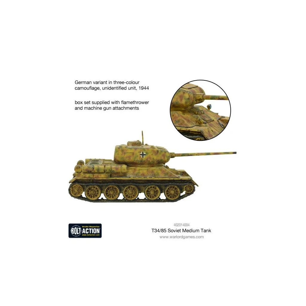 Bolt Action - Soviet T-34/85 Medium Tank