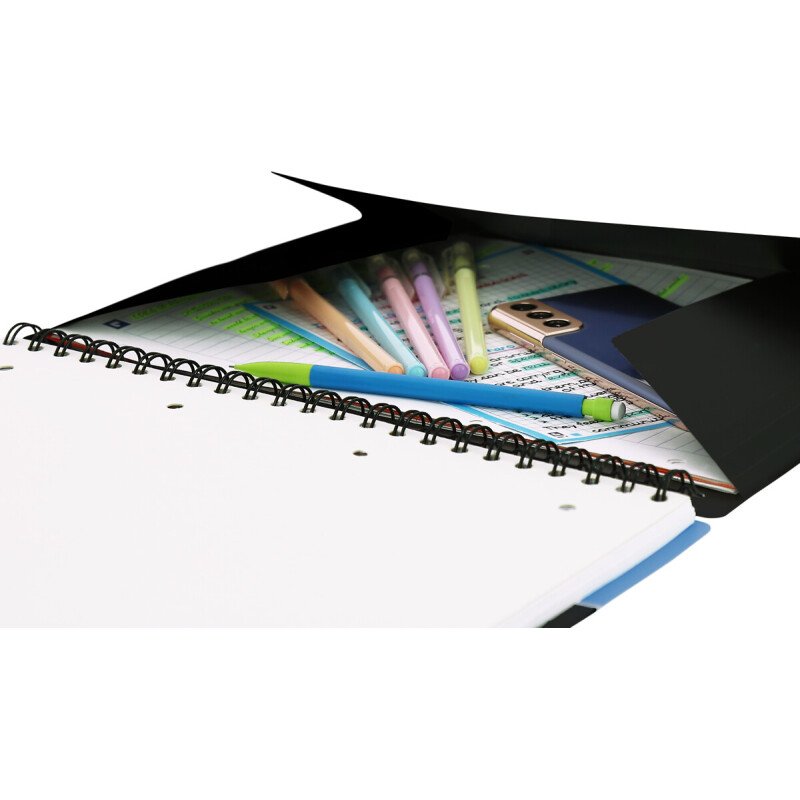 Cahier spirale Oxford Etudiants Nomadbook A4+ 24 x 32 cm grands carreaux 160 pages