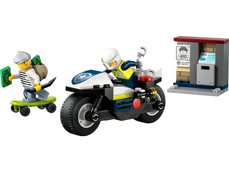LEGO® City Verfolgungsjagd mit dem Polizeimotorrad 60455 Polizei-Spielset für Kinder