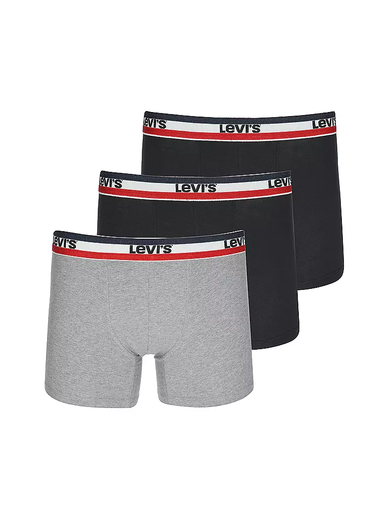 LEVI'S® Pants 3er Pkg black/grey melange schwarz