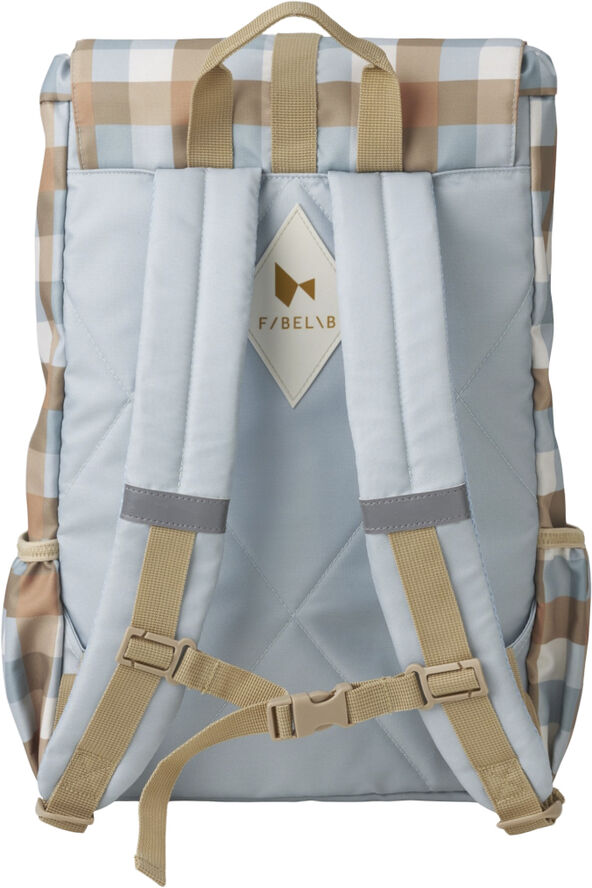Fabelab Backpack - Large - Cottage Blue Checks Multi print