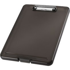 Porte-bloc avec compartiment 'the clip', A4, gris