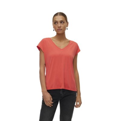 Tee-shirt à manches courtes femme Vmfilli V-Netee VERO MODA