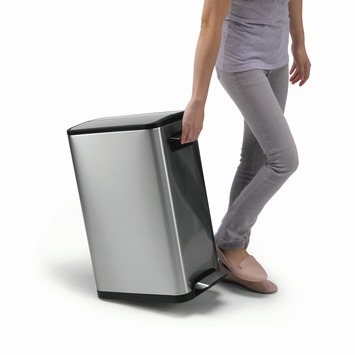 EKO Pedaalemmer Ecofly Step RVS 20+20 Liter