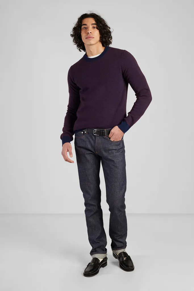 Pull jacquard en laine recyclée L'Exception Paris