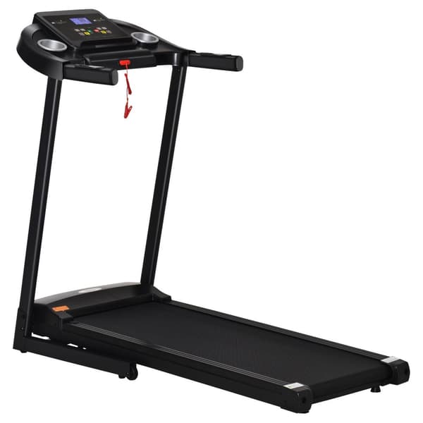 Elektrisk Tredemølle Sammenleggbar Med 12 Programmer, Led-Skjerm, Koppholder Og Mobiltelefonholder, For Home Gym