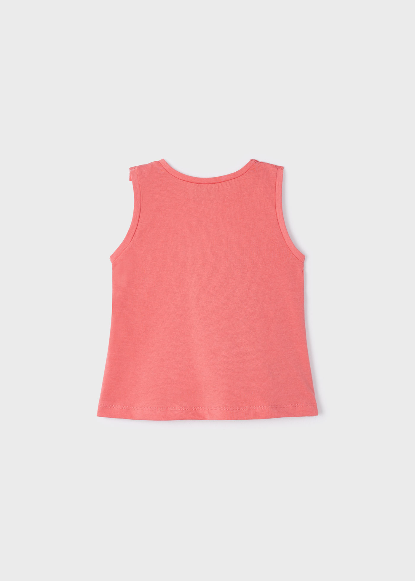 Camiseta feminina Better Cotton com tachas na cor índigo.