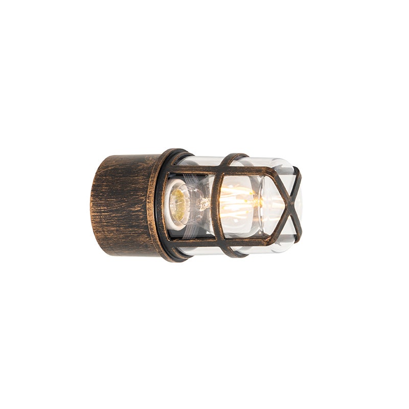 Vintage buitenwandlamp, zwart, IP54 - Kiki
