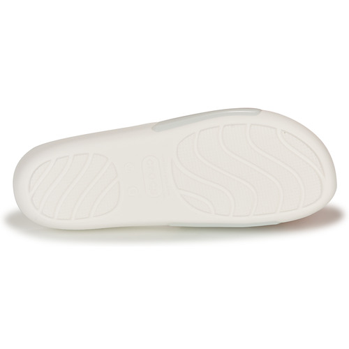 Crocs - CROCS SPLASH GLOSSY SLIDE - Blanc