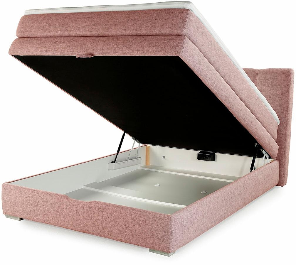 Jockenhöfer Gruppe Boxspringbett »Amelie« mit Bettkasten und Topper, erhältlich in 120 & 140cm Breite