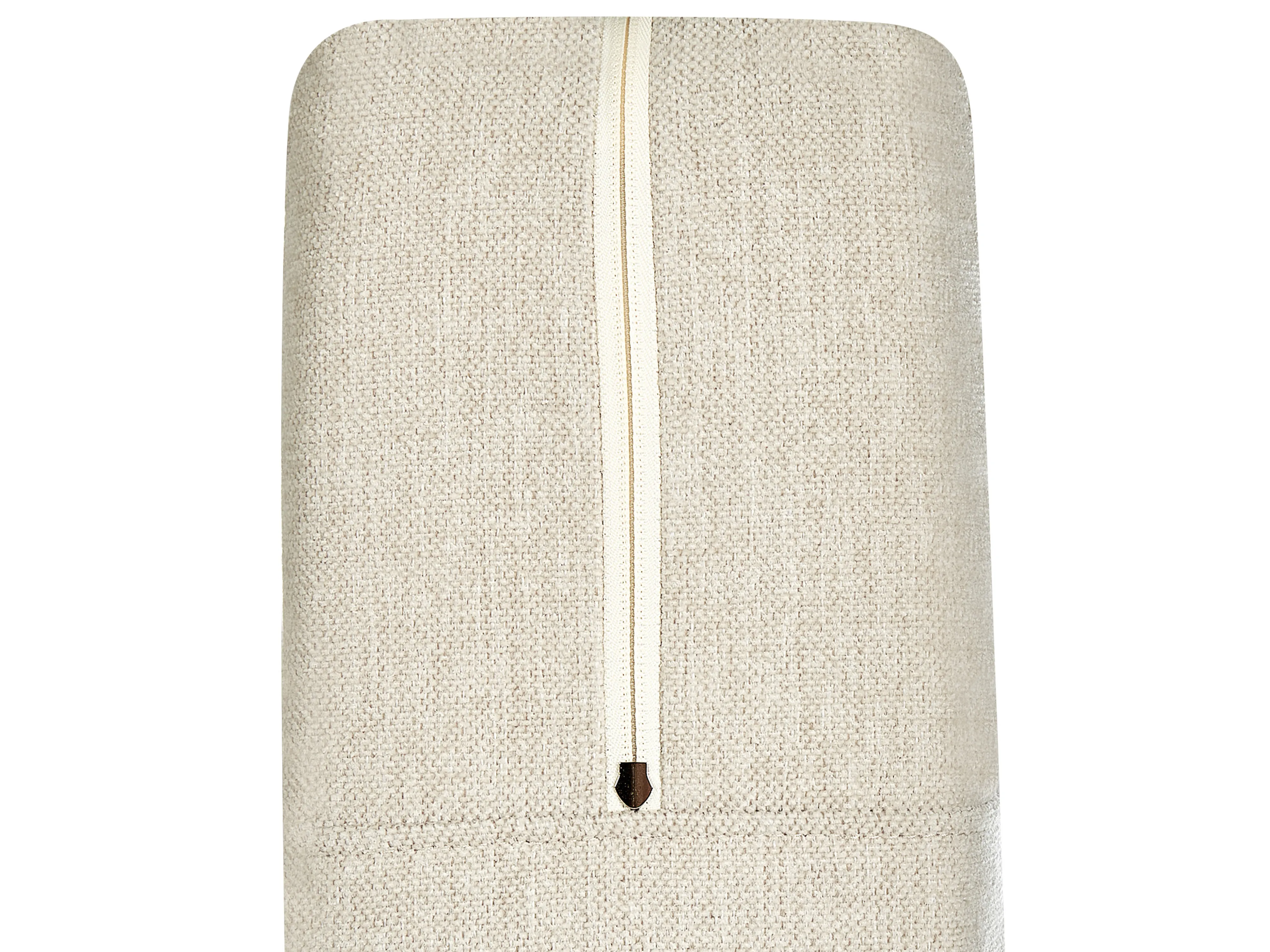 Boxspring met opbergruimte Stof MINISTER 180 x 200 cm Lichtbeige