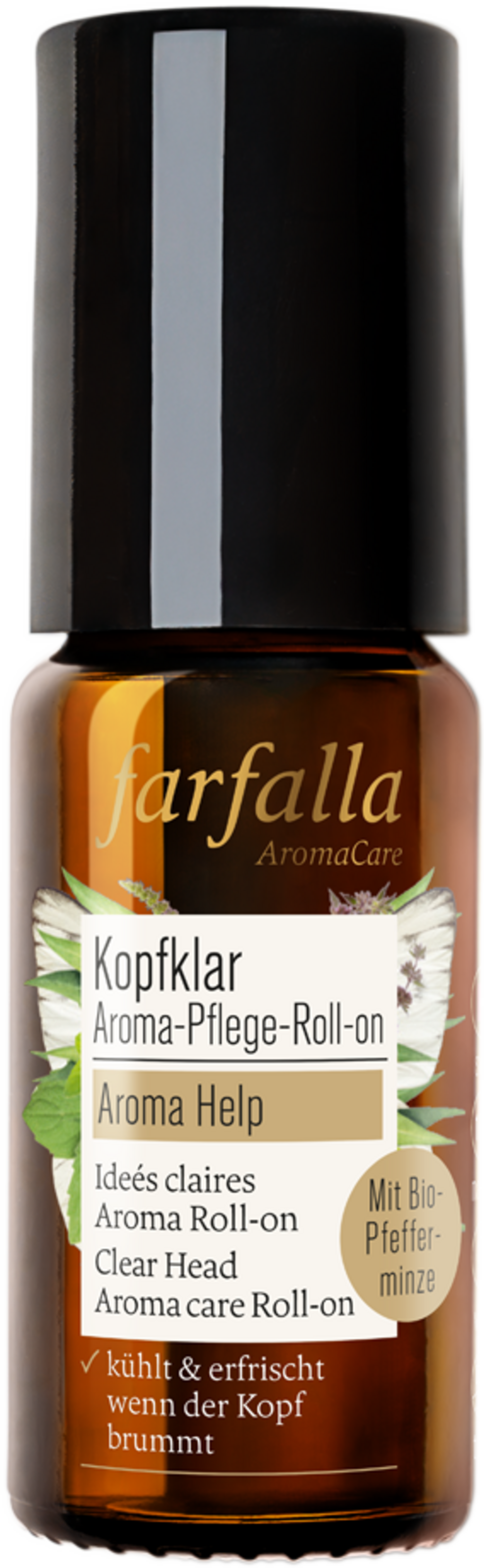 farfalla  Kopfklar Aroma-Pflege-Roll-on, 10 ml