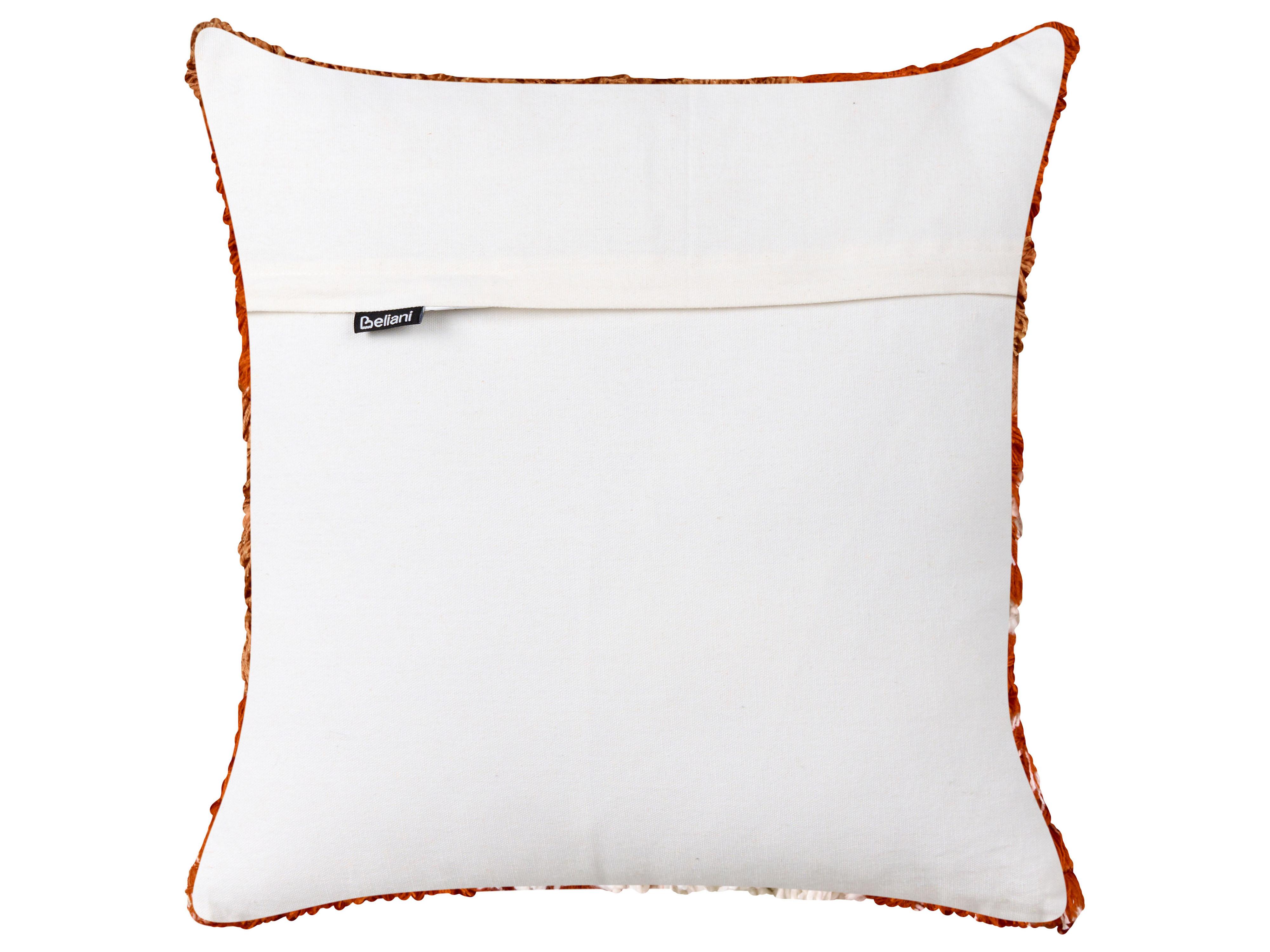 Set van 2 sierkussens SAGENIA Katoen 45 x 45 cm Oranje abstract patroon