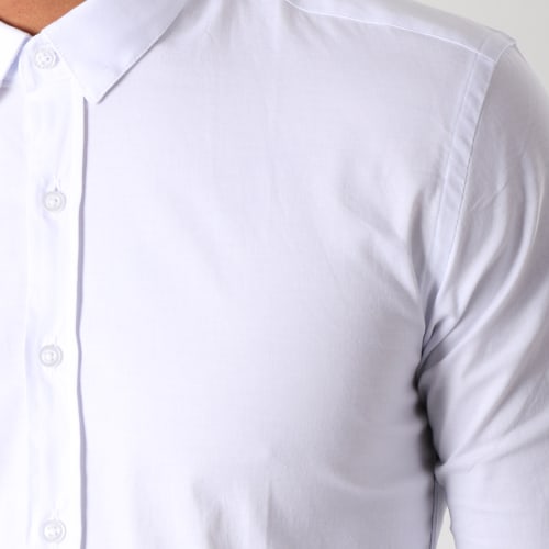 Chemise Manches Longues Slim Fit 112 Blanc