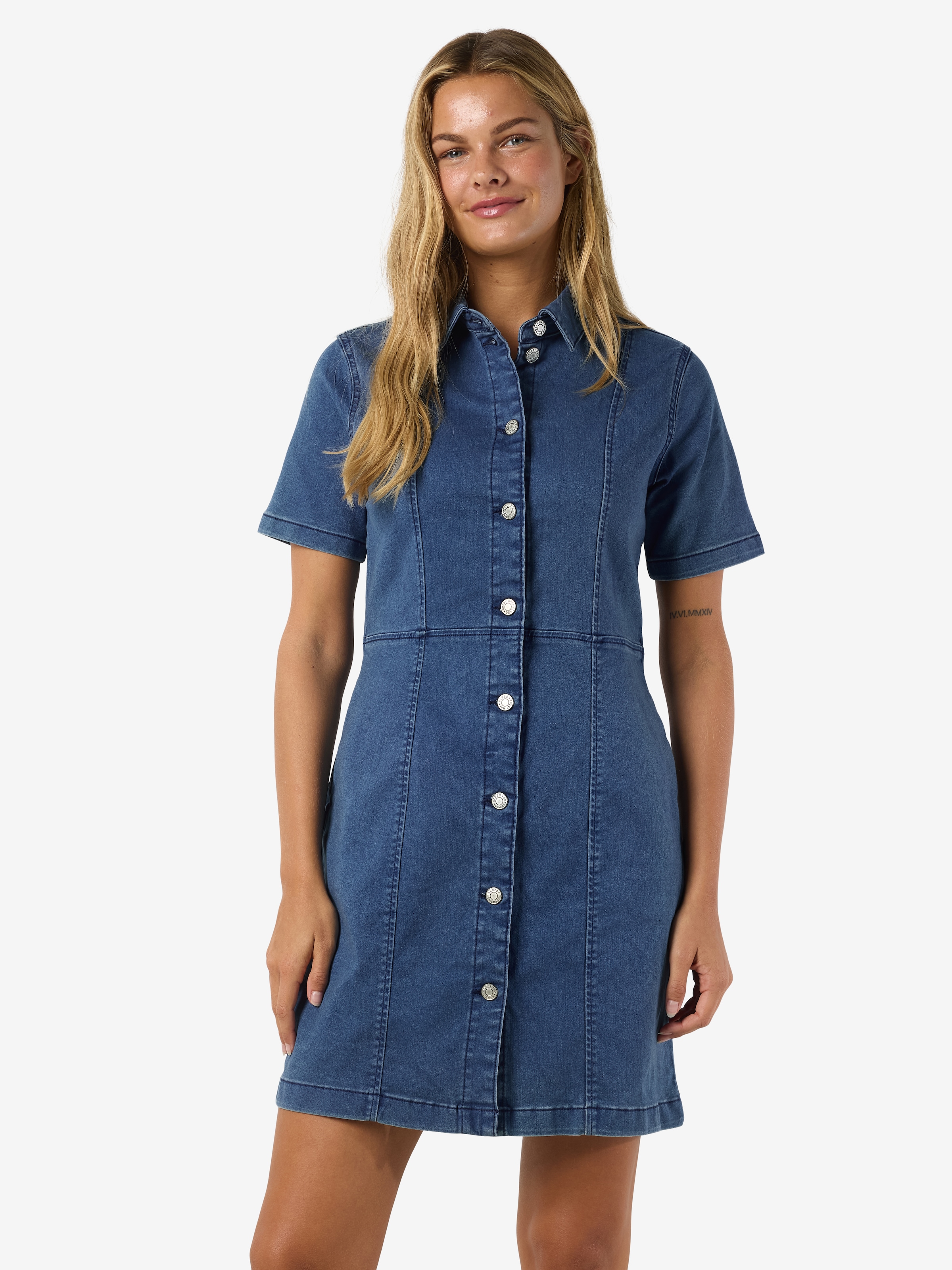Noisy may Jeanskleid »NMNISA S/S SLIM DENIM DRESS VI534MB NOOS«