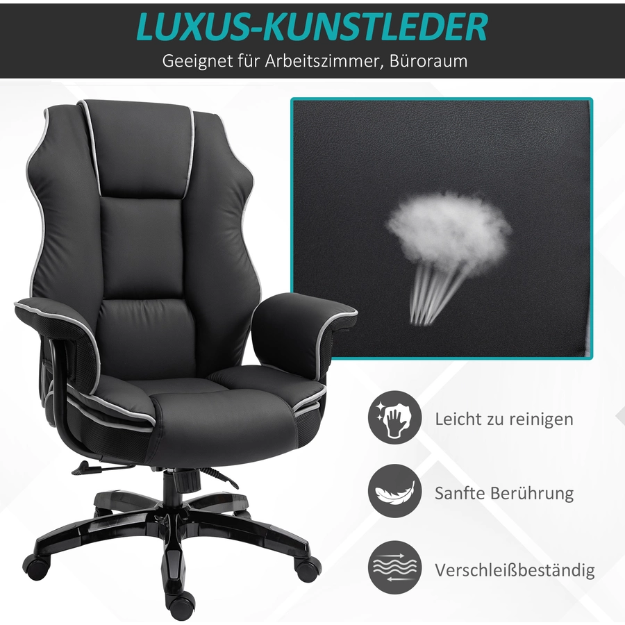 Vinsetto Bürostuhl  ergonomisch schwarz