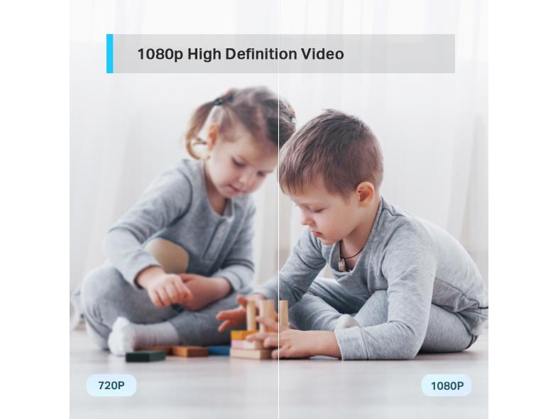 TP-Link Netzwerkkamera Tapo C200 Sicherheits-WLAN-Kamera mit Schwenk-/Neigefunktion