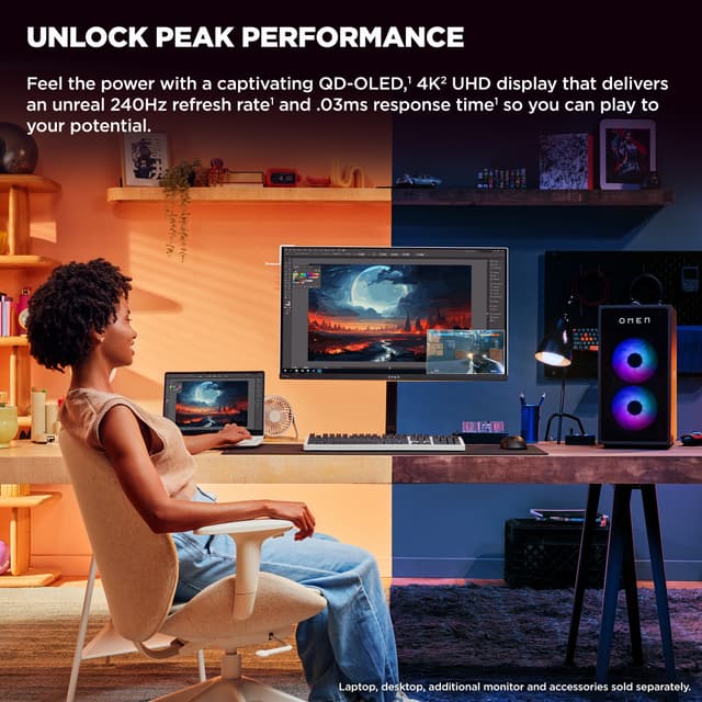 OMEN Transcend 32 UHD/240Hz/OLED/0,03ms gamingskærm