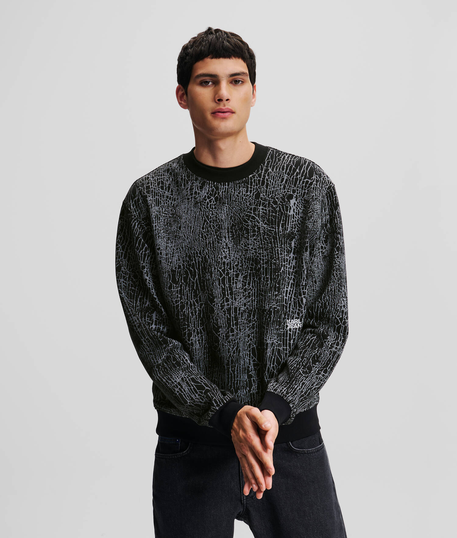 SWEAT-SHIRT EFFET CRAQUELÉ KLJ