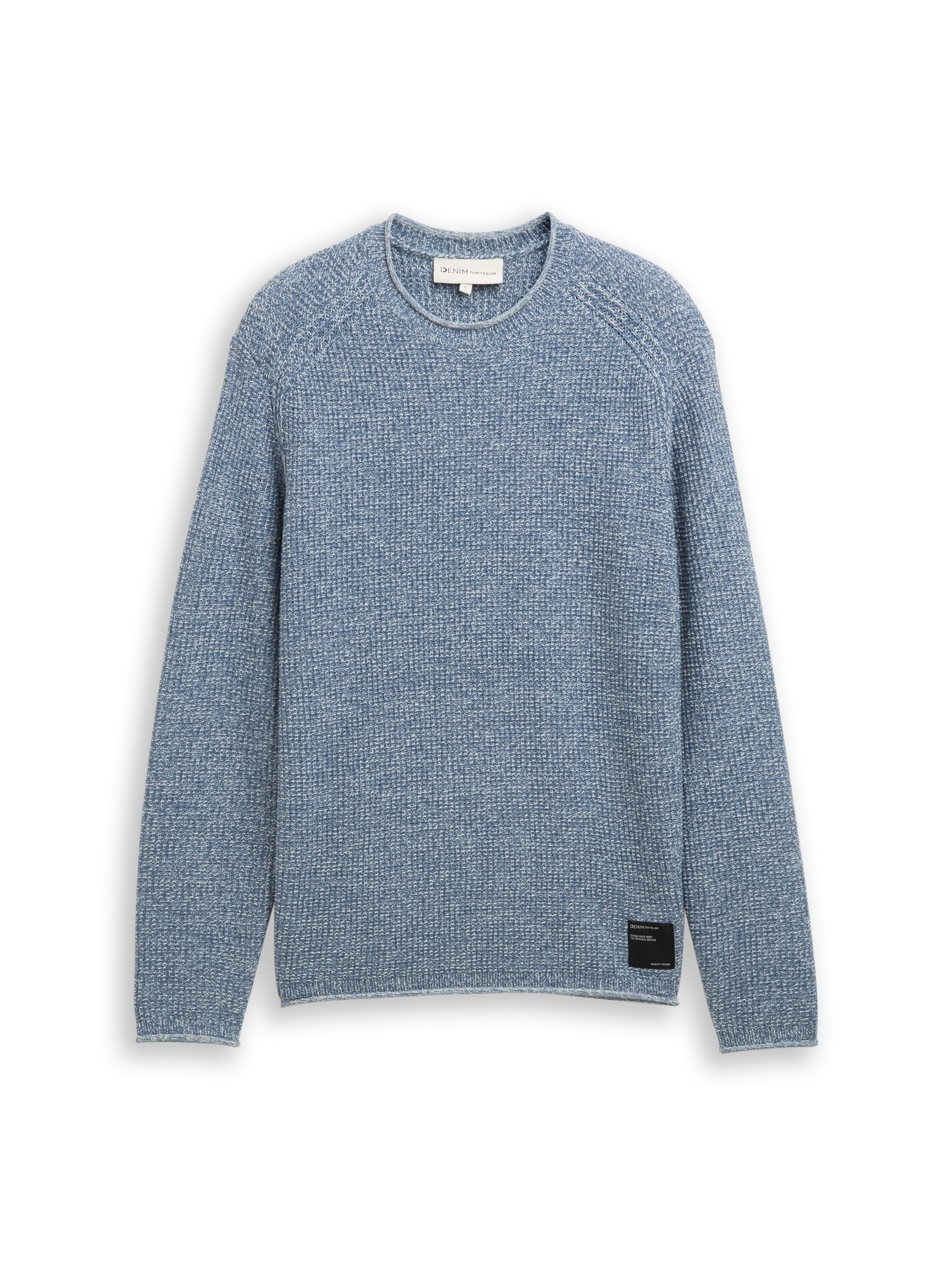 TOM TAILOR Denim Strickpullover , mit Logo Stickerei