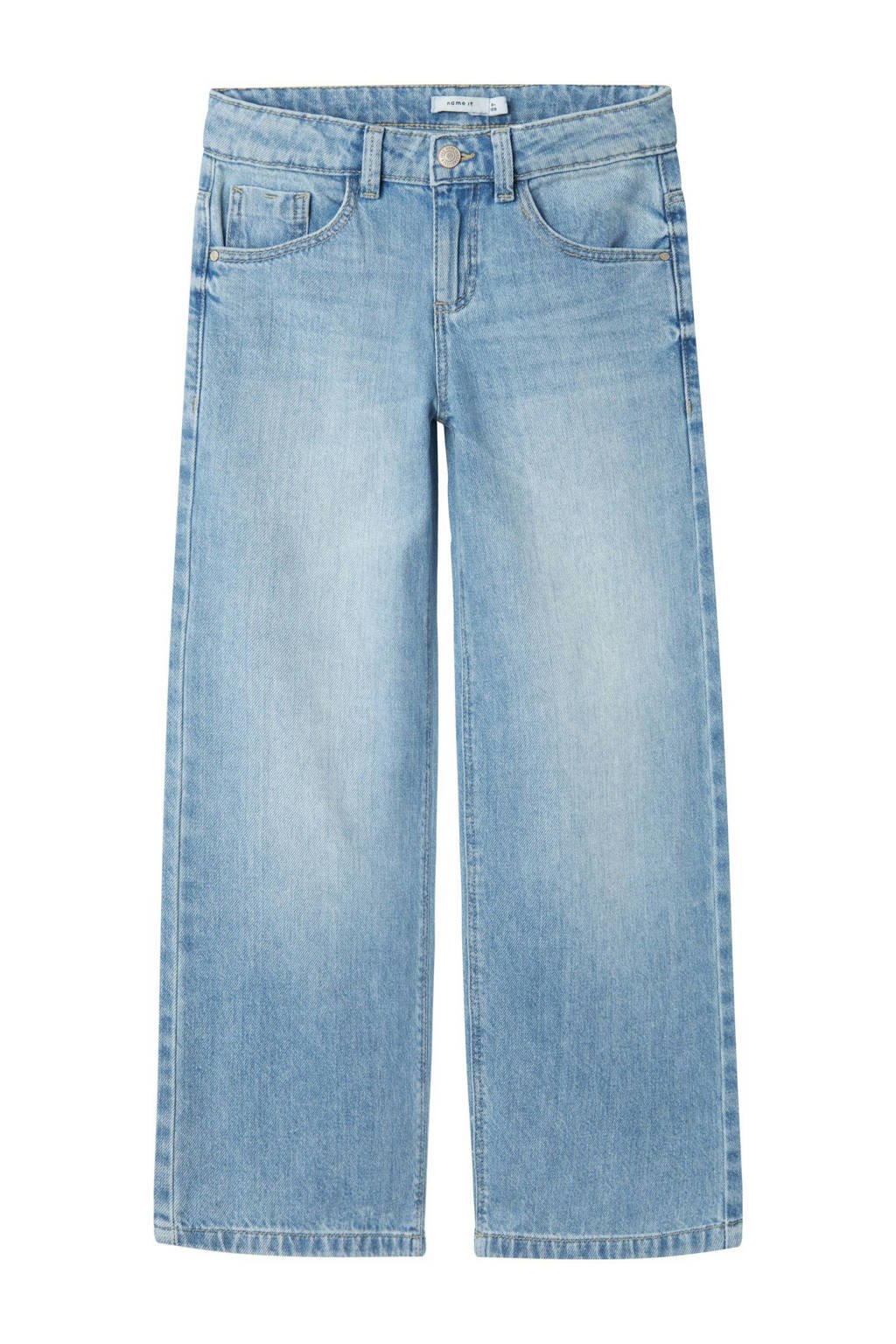 NAME IT wide leg jeans light blue bleached