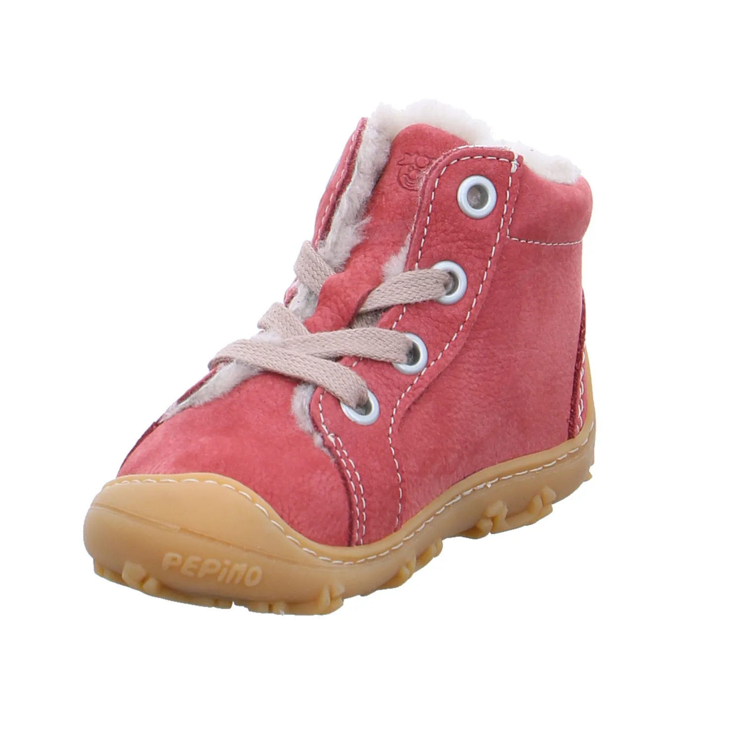 PEPINO Kleinkinder-Winter-Bottine Koralle Leder  Bottine