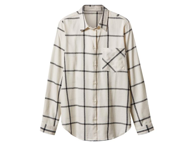 Flanellen dames blouse