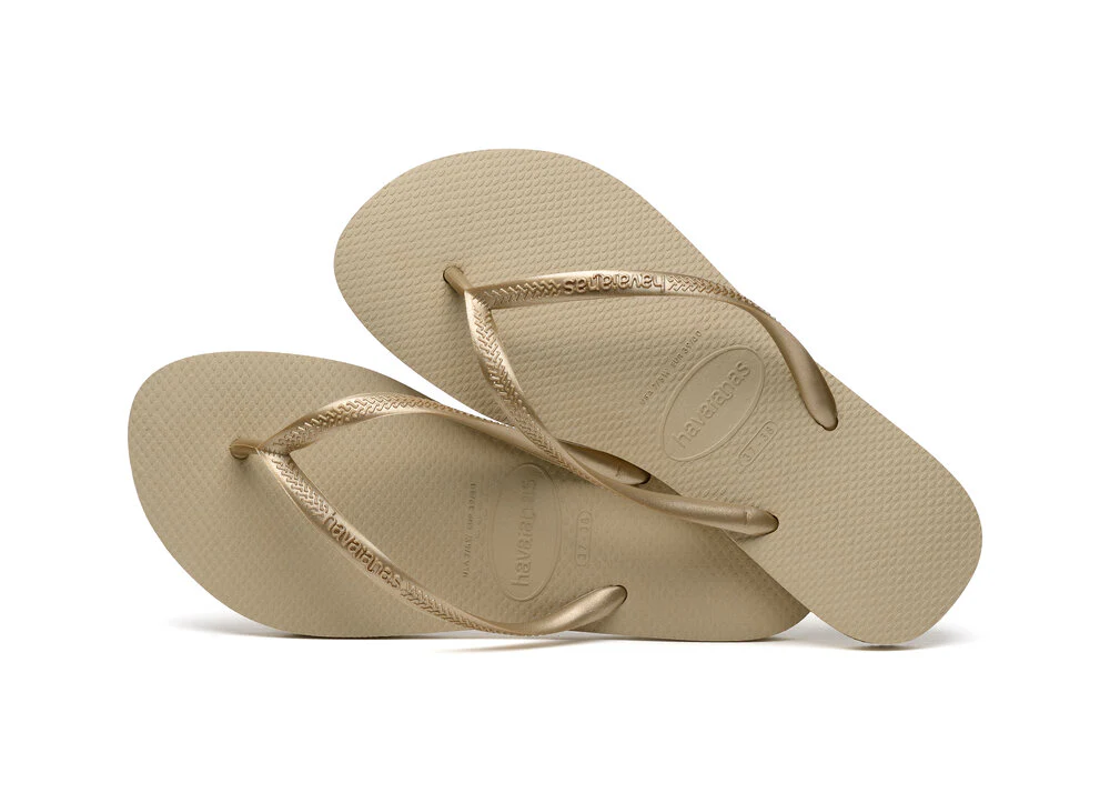 Havaianas  Slim klipklapper - Sand Grey/ Light Gold