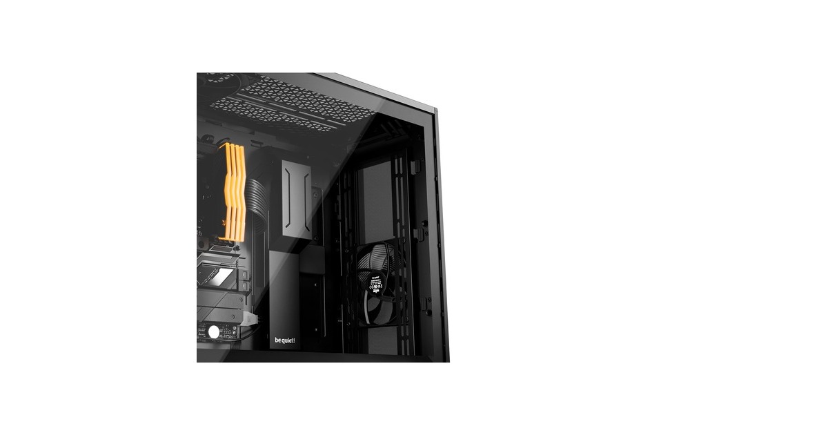 be quiet!SHADOW BASE 800 midi tower behuizing  (Zwart | 2x USB-A | 1x USB-C | Tempered Glass)
