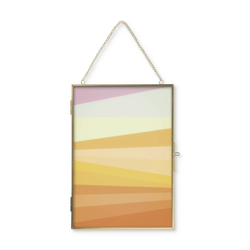 Fotolijst aan ketting staand - goud - 21x30 cm