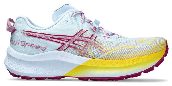 Chaussures de Trail Running Femme Asics Fujispeed 2 Bleu Rose