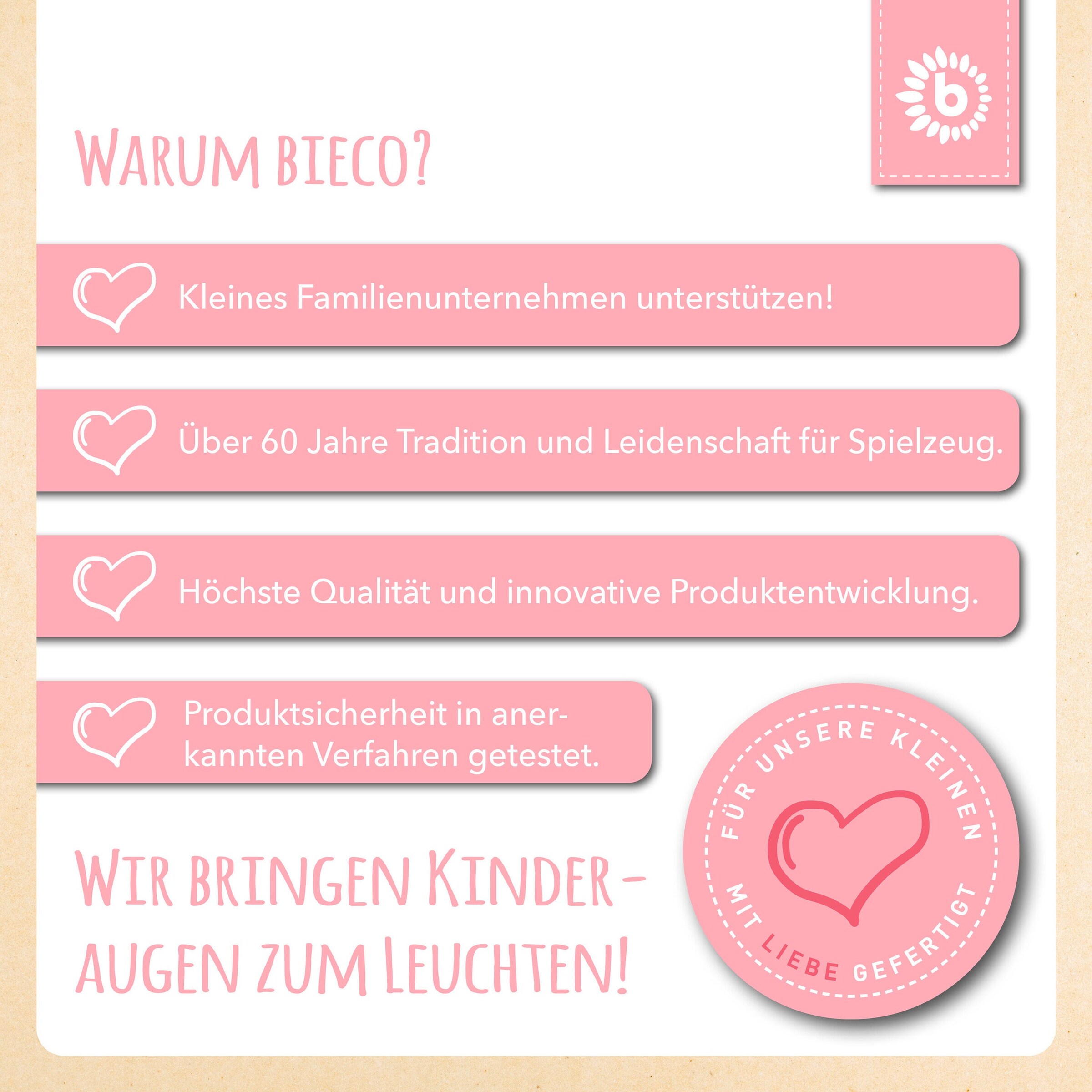 Bieco Beißring Holz Vogel - ab Geburt Orange