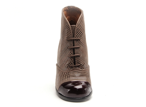 Nemonic boots bottine talons femme 2291 zig zag multicolore