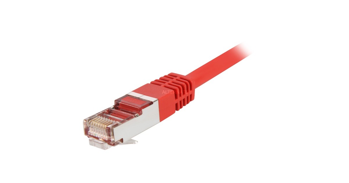 SharkoonPatchkabel RJ45 Cat.5e S/FTP 5m  (Rood)