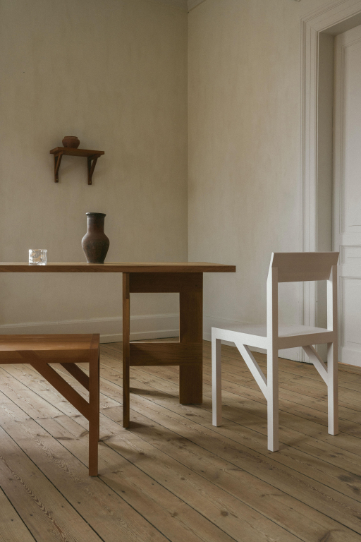 Frama Bracket eetkamerstoel wit