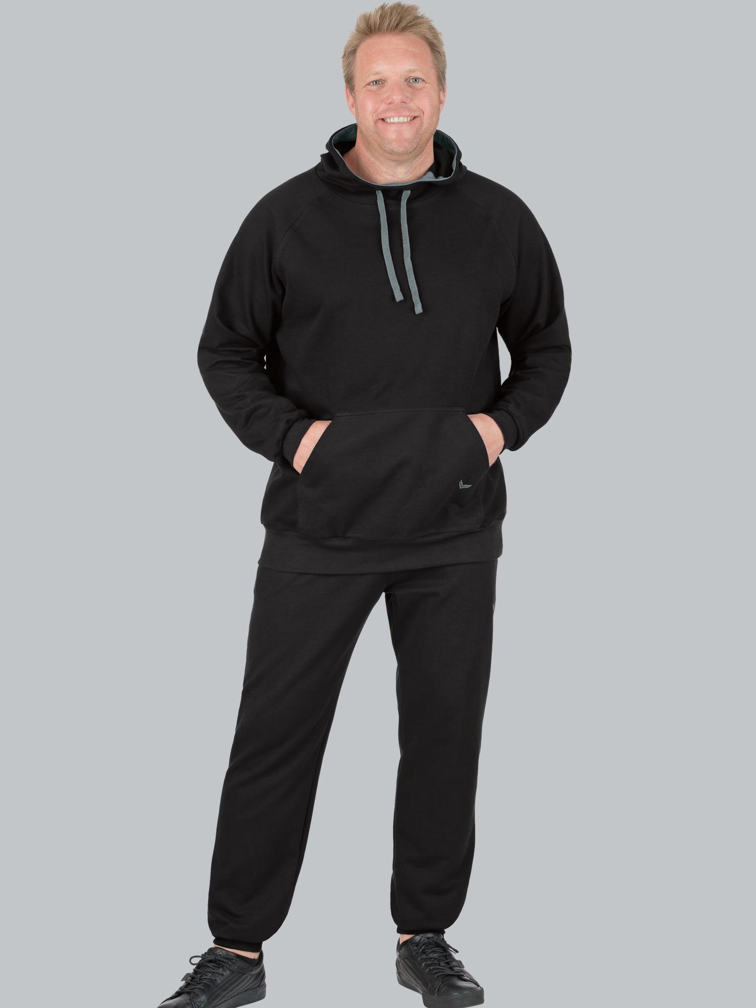 Jogginganzug aus Biobaumwolle Schwarz