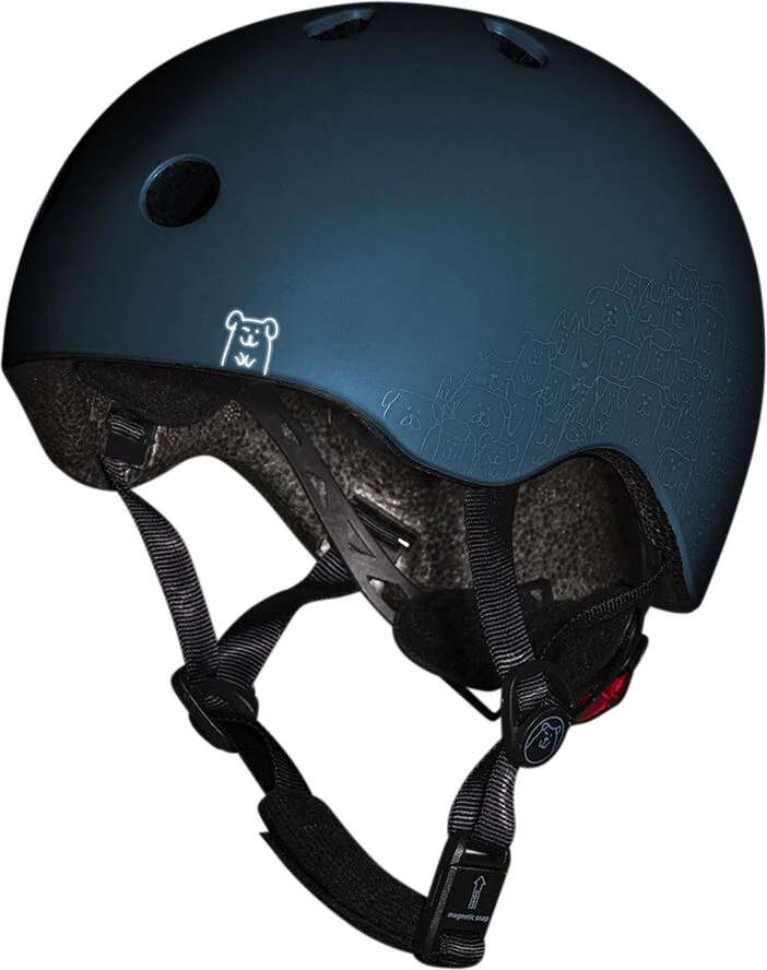 Scoot & Ride Helmet XXS reflective steel Blå