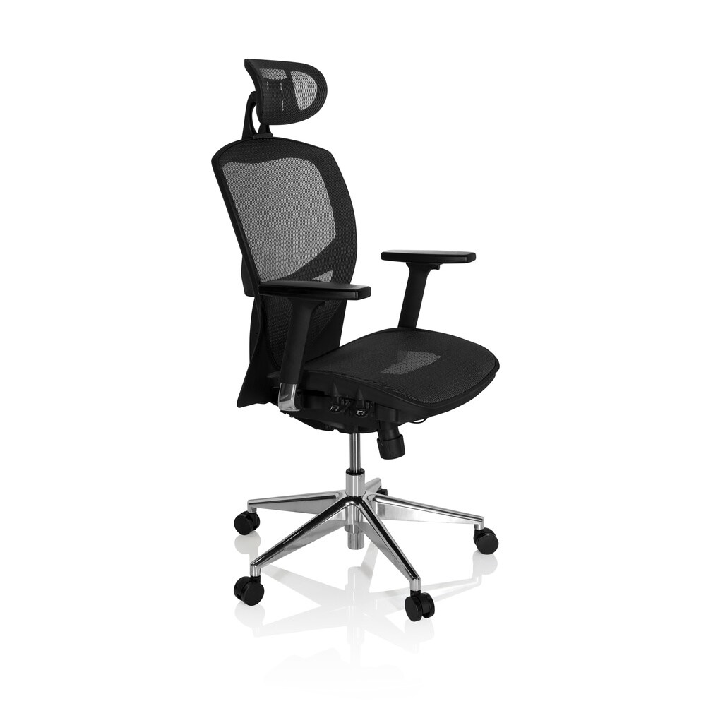 High End Bürostuhl VENUS ONE Netzstoff mit Armlehnen hjh OFFICE