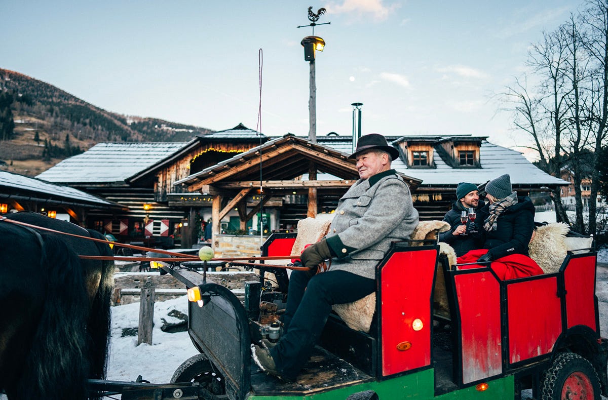 Romantische Pferdekutschenfahrt für Zwei in Bad Kleinkirchheim als Geschenk