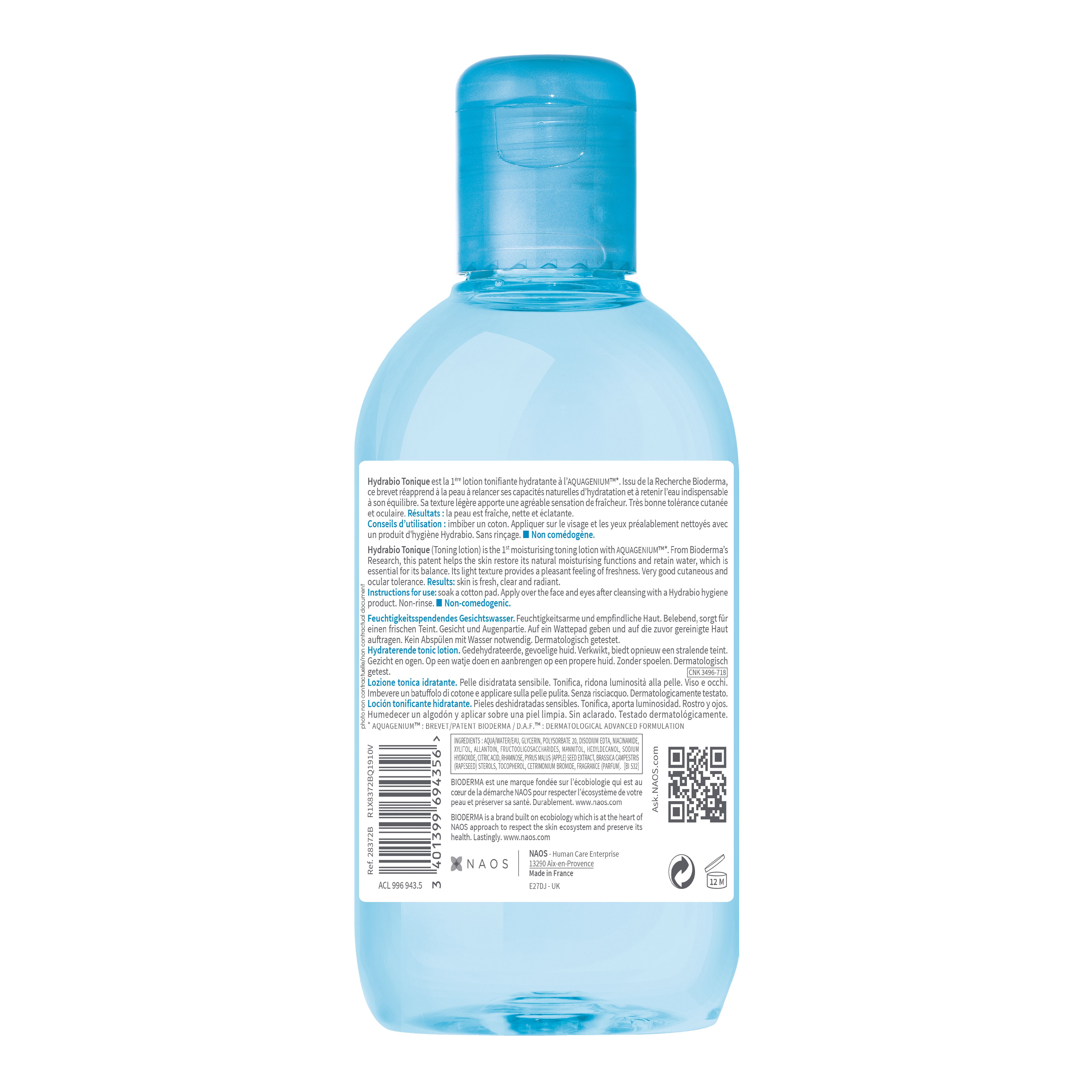 BIODERMA Hydrabio Tonique Feuchtigkeitsspendendes und tonisierendes Gesichtswasser - Jetzt 25% sparen mit Code 